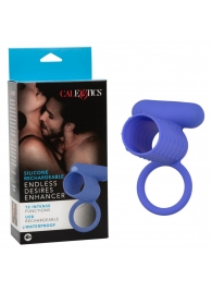 Синее эрекционное виброкольцо Silicone Rechargeable Endless Desires Enhancer - California Exotic Novelties - в Нижневартовске купить с доставкой