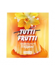 Пробник гель-смазки Tutti-frutti со вкусом ванильного пудинга - 4 гр. - Биоритм - купить с доставкой в Нижневартовске