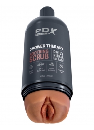 Мастурбатор-вагина цвета карамели Shower Therapy Soothing Scrub - Pipedream - в Нижневартовске купить с доставкой