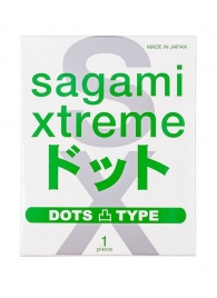 Презерватив Sagami Xtreme Type-E с точками - 1 шт. - Sagami - купить с доставкой в Нижневартовске