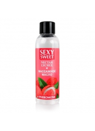 Массажное масло Sexy Sweet Nectar Lychee с феромонами и ароматом личи - 75 мл. - Биоритм - купить с доставкой в Нижневартовске