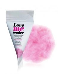 Съедобное согревающее массажное масло Love Me Tender Cotton Candy с ароматом сладкой ваты - 10 мл. - Love to Love - купить с доставкой в Нижневартовске
