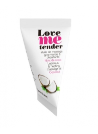 Съедобное согревающее массажное масло Love Me Tender Cocos с ароматом кокоса - 10 мл. - Love to Love - купить с доставкой в Нижневартовске
