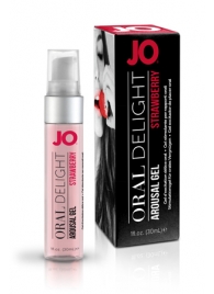 Клубничный лубрикант для оральных ласк Oral Delight Strawberry Sensation - 30 мл. - System JO - купить с доставкой в Нижневартовске