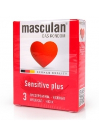 Презервативы Masculan Sensitive plus - 3 шт. - Masculan - купить с доставкой в Нижневартовске