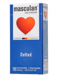 Презервативы с пупырышками Masculan Dotted - 10 шт. - Masculan - купить с доставкой в Нижневартовске