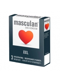 Презервативы увеличенного размера Masculan XXL - 3 шт. - Masculan - купить с доставкой в Нижневартовске