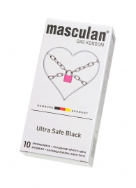 Ультрапрочные презервативы Masculan Ultra Safe Black - 10 шт. - Masculan - купить с доставкой в Нижневартовске