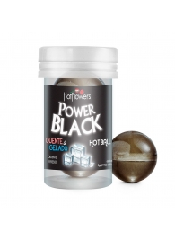 Интимный гель Power Black Hot Ball с охлаждающе-разогревающим эффектом (2 шарика по 3 гр.) - HotFlowers - купить с доставкой в Нижневартовске