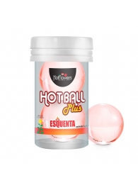 Лубрикант на масляной основе Hot Ball Plus с разогревающим эффектом (2 шарика по 3 гр.) - HotFlowers - купить с доставкой в Нижневартовске