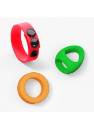 Набор из 3 разноцветных эрекционных колец Kit Neon Ring - Love to Love - в Нижневартовске купить с доставкой