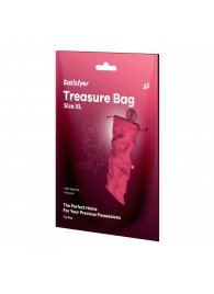 Розовый мешочек для хранения игрушек Treasure Bag XL - Satisfyer - купить с доставкой в Нижневартовске