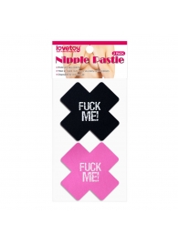 Набор из 2 пар пэстисов Cross Pattern Nipple Pasties - Lovetoy - купить с доставкой в Нижневартовске