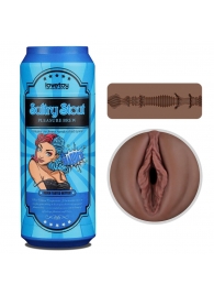 Коричневый мастурбатор-вагина Pleasure Brew Masturbator-Sultry Stout в банке - Lovetoy - в Нижневартовске купить с доставкой