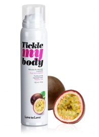 Массажная хрустящая пенка Tickle my body с ароматом маракуйи - 150 мл. - Love to Love - купить с доставкой в Нижневартовске