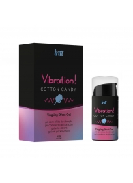 Жидкий вибратор Vibration Cotton Candy с ароматом сахарной ваты - 15 мл. - INTT - купить с доставкой в Нижневартовске