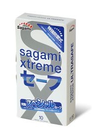 Презервативы Sagami Xtreme Ultrasafe с двойным количеством смазки - 10 шт. - Sagami - купить с доставкой в Нижневартовске