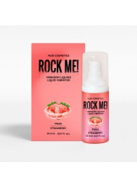 Жидкий вибратор Nuei Rock Me! с ароматом клубники - 20 мл. - Nuei cosmetics - купить с доставкой в Нижневартовске