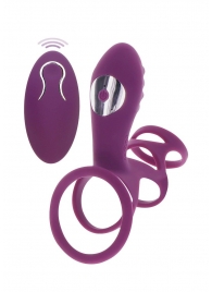 Фиолетовая эрекционная вибронасадка Halo Halo C-Ring Sleeve - Toy Joy - в Нижневартовске купить с доставкой