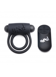 Черное эрекционное виброкольцо 28X Remote Control Vibrating Cock Ring   Bullet - XR Brands - в Нижневартовске купить с доставкой