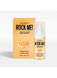 Жидкий вибратор Nuei Rock Me! с ароматом печенья и сливок - 20 мл. - Nuei cosmetics - купить с доставкой в Нижневартовске