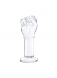 Стеклянный плаг в форме сжатой в кулак руки 5’’ Glass Fist Butt Plug - 13 см. - Glas