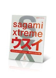 Ультратонкий презерватив Sagami Xtreme SUPERTHIN - 1 шт. - Sagami - купить с доставкой в Нижневартовске