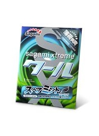 Презерватив Sagami Xtreme Mint с ароматом мяты - 1 шт. - Sagami - купить с доставкой в Нижневартовске