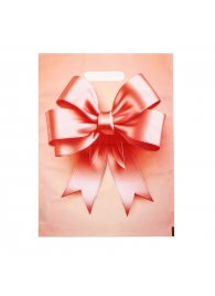 Пакет с принтом в виде банта с вырубной ручкой (30х40 см) - Сима-Ленд - купить с доставкой в Нижневартовске