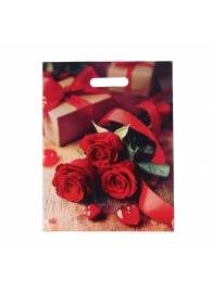 Пакет с принтом в виде роз (31х40 см) - Сима-Ленд - купить с доставкой в Нижневартовске