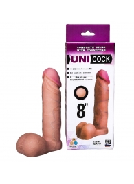 Фаллическая насадка для страпона UNICOCK 8  - 20 см. - LOVETOY (А-Полимер) - купить с доставкой в Нижневартовске