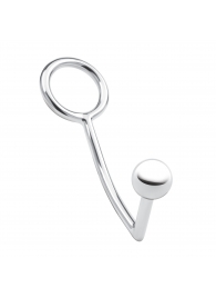 Кольцо на пенис с анальным стимулятором Stainless Steel Anal Hook   Cock Ring - BlueLine - в Нижневартовске купить с доставкой