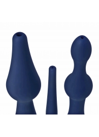 Набор из 3 универсальных насадок для анального душа Universal 3 Piece Silicone Enema Attachment Set - XR Brands - купить с доставкой в Нижневартовске