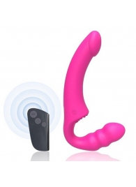 Розовый безремневой страпон Straples Strap-On Dildo - Erokay - купить с доставкой в Нижневартовске