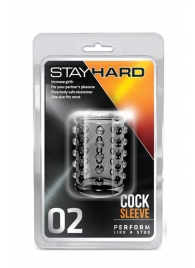 Прозрачная насадка на пенис с шишечками STAY HARD COCK SLEEVE 02 CLEAR - Blush Novelties - в Нижневартовске купить с доставкой