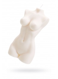 Белая интерьерная свеча в форме женского торса - 850 гр. - Pecado - купить с доставкой в Нижневартовске