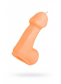 Оранжевая свеча в форме пениса - 47 гр. - Pecado - купить с доставкой в Нижневартовске