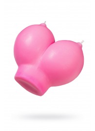 Розовая свеча «Сиськи» - 150 гр. - Pecado - купить с доставкой в Нижневартовске