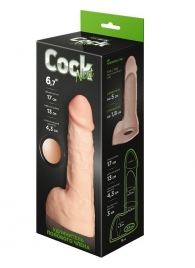 Телесный фаллоудлинитель с мошонкой Cock Next - 17 см. - LOVETOY (А-Полимер) - в Нижневартовске купить с доставкой