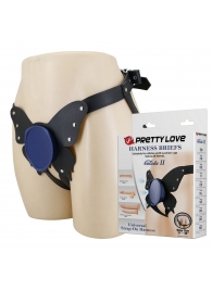 Синие трусики харнесс с платформой Caludio II - Baile - купить с доставкой в Нижневартовске