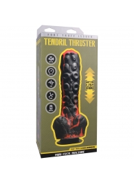 Черно-красная мини-машина на присоске Tendril Thruster - 21,6 см. - Doc Johnson - купить с доставкой в Нижневартовске