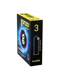 Супертонкие презервативы Ganzo Invisible - 3 шт. - Ganzo - купить с доставкой в Нижневартовске