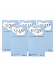 Набор из 5 упаковок ультратонких презервативов Pleasure Lab (по 12 шт.) - Pleasure Lab - купить с доставкой в Нижневартовске