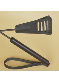 Черный кожаный стек «Сириус» - 60 см. - Sitabella - купить с доставкой в Нижневартовске