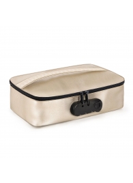 Золотистая сумочка для хранения игрушек Discreet Box - Dorcel - купить с доставкой в Нижневартовске