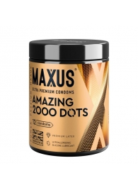 Точечные презервативы MAXUS 2000 Amazing Dots с железным кейсом - 12 шт. - Maxus - купить с доставкой в Нижневартовске