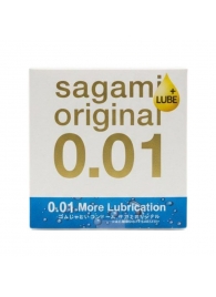 Увлажнённый презерватив Sagami Original 0.01 Extra Lub - 1 шт. - Sagami - купить с доставкой в Нижневартовске
