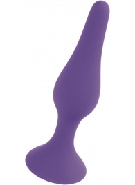 Фиолетовая анальная втулка Silcone Purple Plug Medium - 11 см. - Boys of Toys в Нижневартовске Фиолетовая анальная втулка Silcone Purple Plug Medium - 11 см. - Boys of Toys
