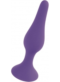 Фиолетовая анальная втулка Silcone Purple Plug Large - 12,5 см. - Boys of Toys в Нижневартовске Фиолетовая анальная втулка Silcone Purple Plug Large - 12,5 см. - Boys of Toys