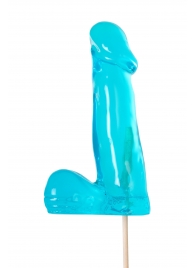 Голубой леденец в форме члена со вкусом блю кюрасао - 173 гр. - Sosuчki - купить с доставкой в Нижневартовске